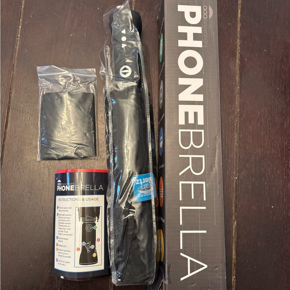 PhoneBrella phone umbrella travel gifts rain music outdoor exercise sport smart